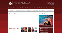 Desktop Screenshot of leisurecinemas.com